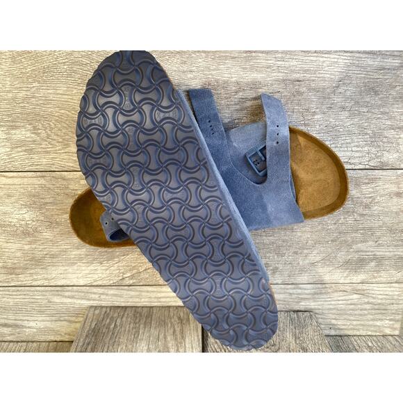 Birkenstock Blue Suede Sandals Men’s EU 46 US 13 - Picture 5 of 8